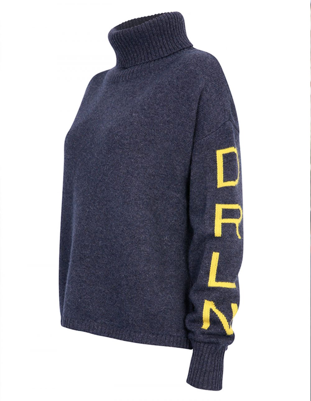 An image of malin darlin womens jumpers, the signature DRLN oversized cashmere jumper against a white background.