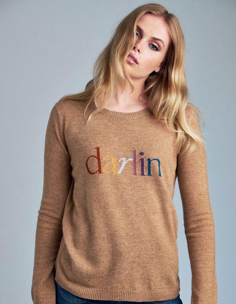 Brown cashmere jumpers at malin darlin.