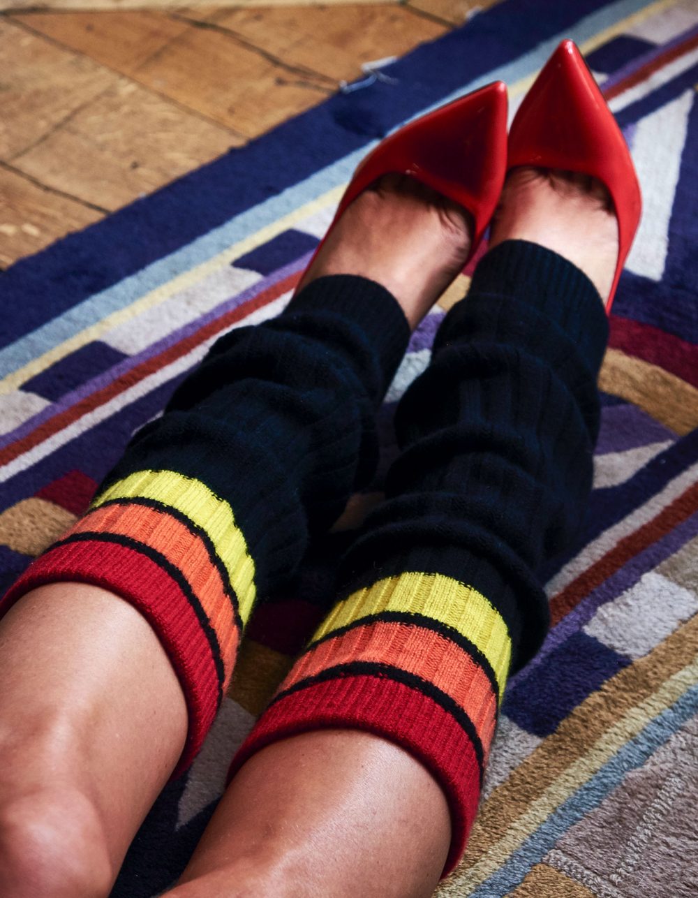 Cashmere legwarmers from the women's designer cashmere collection at malin darlin.